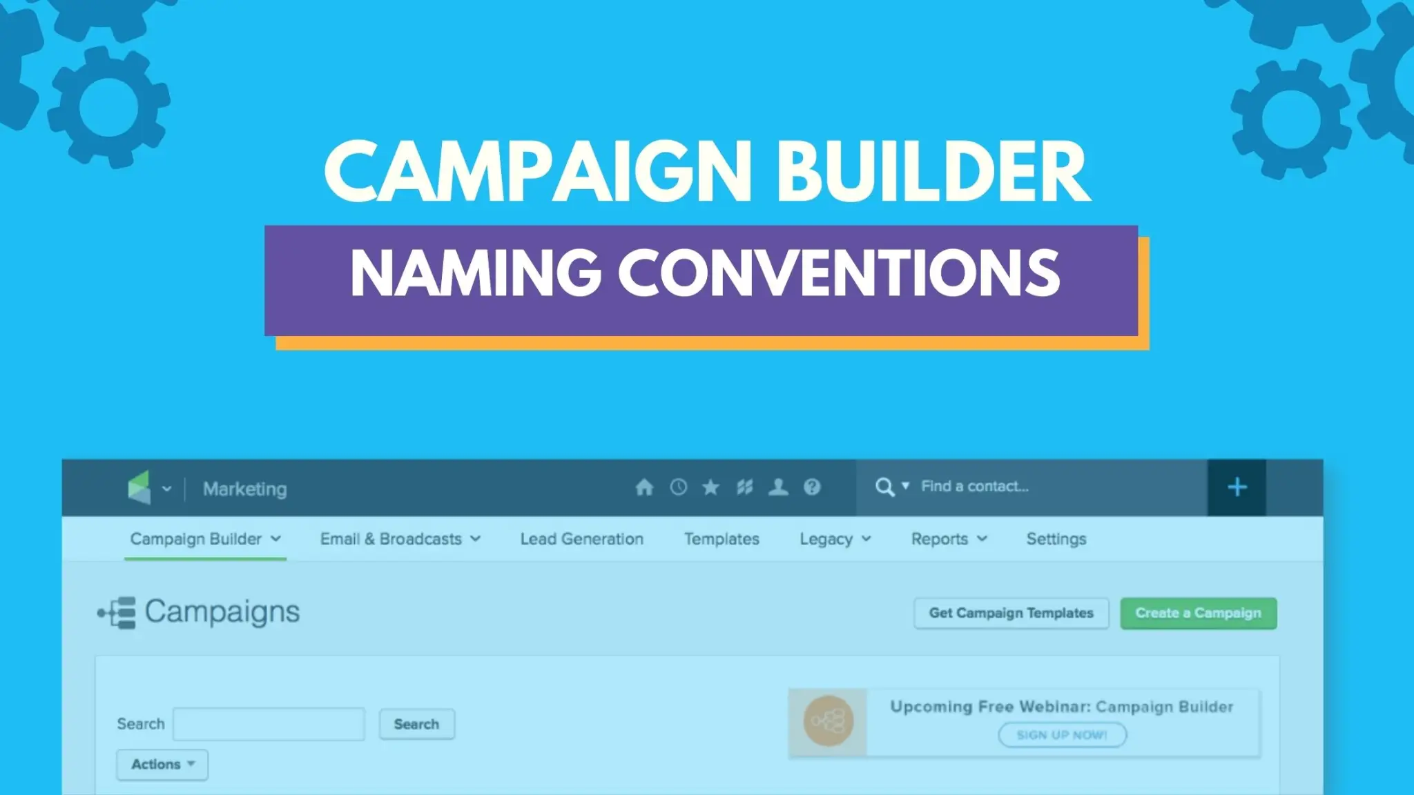 Campaign Builder Naming Conventions