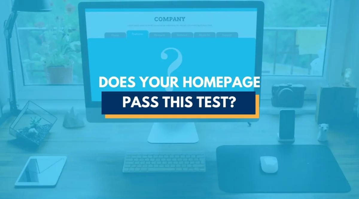 Does Your Homepage Pass This Test