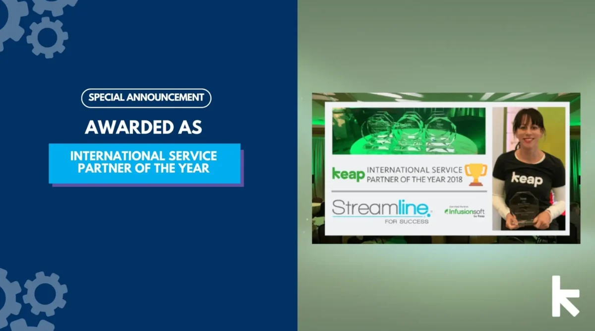 Special Announcement: Awarded the Infusionsoft By Keap International Service Partner of the Year