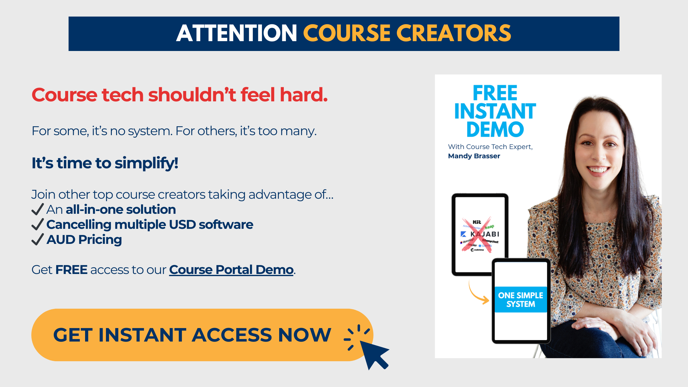 Course Tech Demo - Instant Access