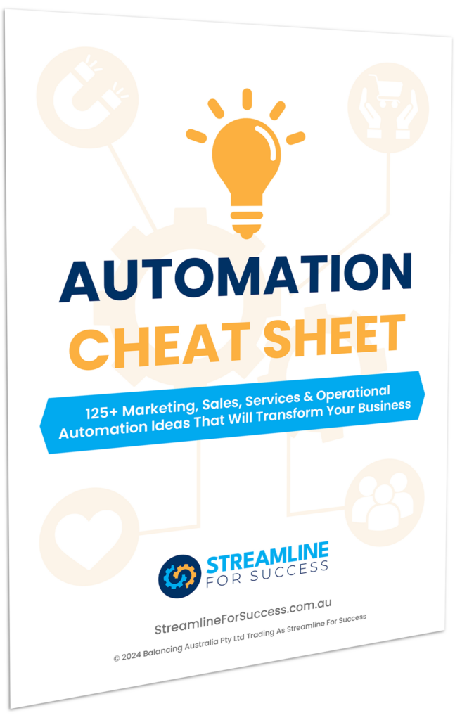 Automation Cheat Sheet - Cover NEW - Streamline For Success