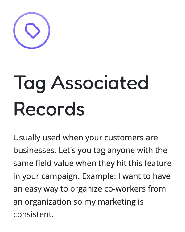 PlusThis Tags Associated Records