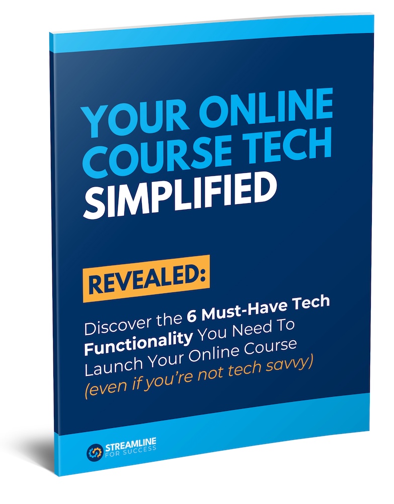 Streamline For Success - Online Course Tech Simplified